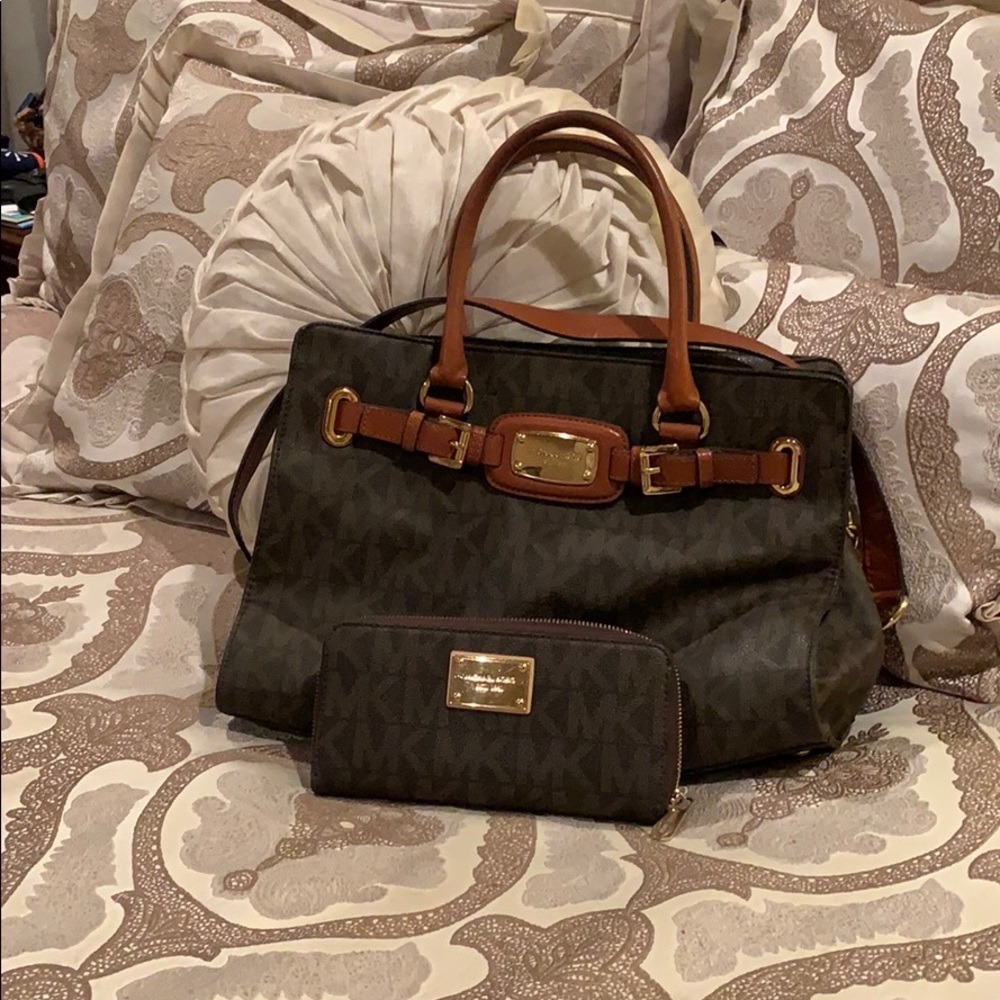 Michael Kors satchel AND wallet